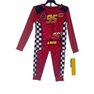 Disney Pixar Cars Lightning McQueen 5T Pajama Set Red Racing Suit CR103DLLWM NWT